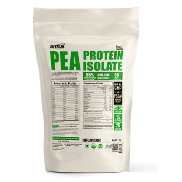 Buy Pea Protein Isolate 85% – Vegan Plant Based Protein Powder | NON-GMO, Gluten Free