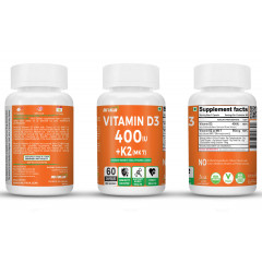 Vitamin D3 400IU +  K2 55mcg
